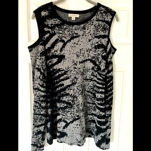 Calvin Klein Jeans cold-shoulder sweater